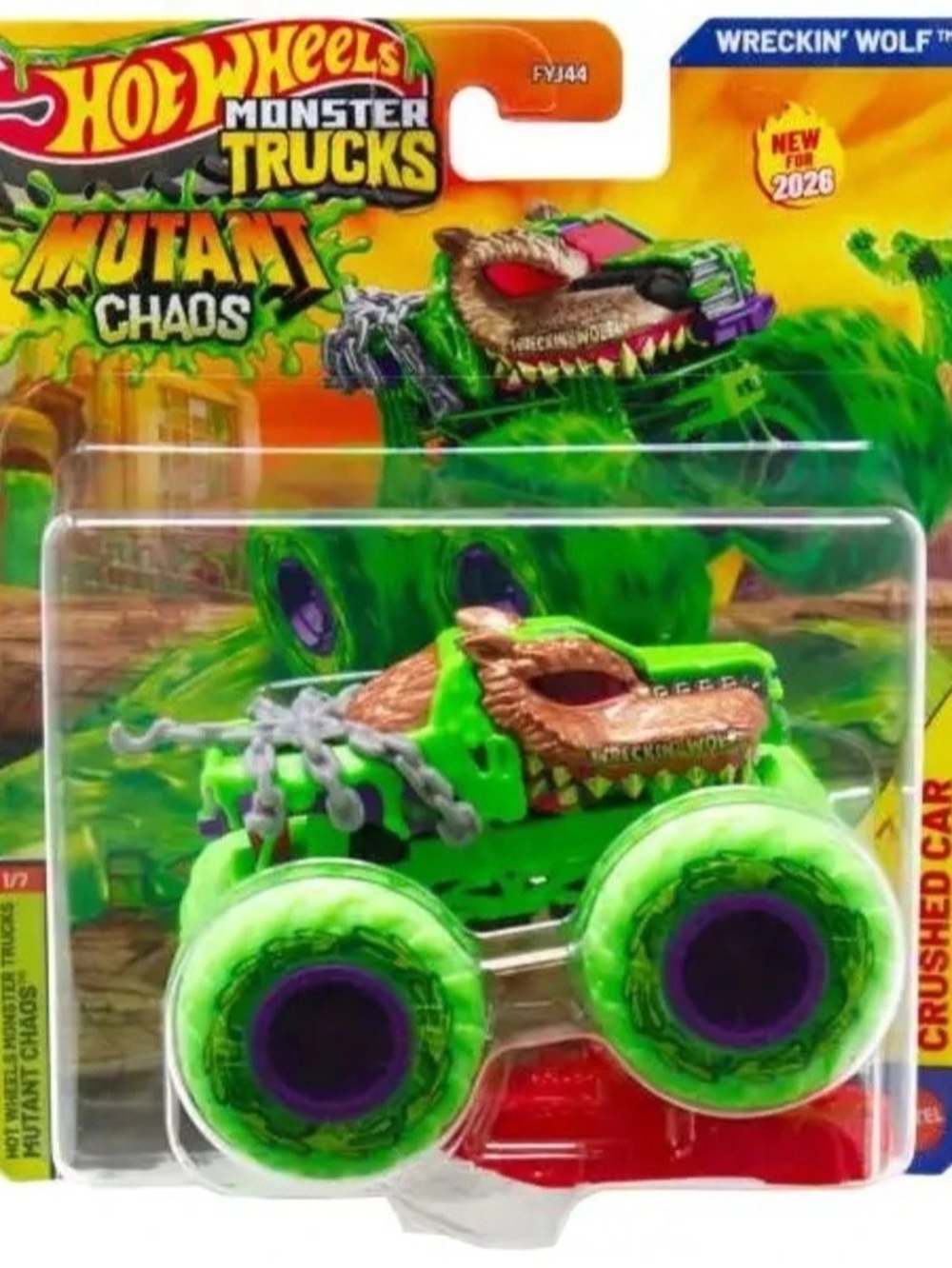 Hot Wheels Monster Trucks Mutant Chaos Wreckin' Wolf Mutant Chaos Monster Truck